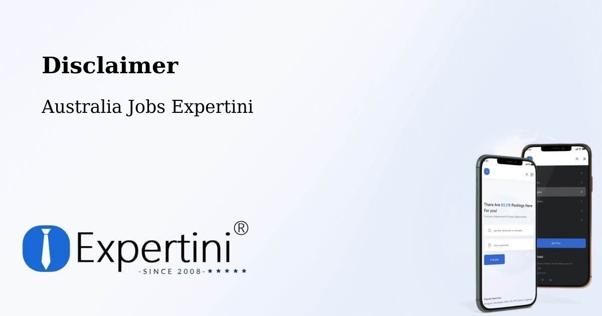 Disclaimer – Fern Hill - Australia Jobs Expertini